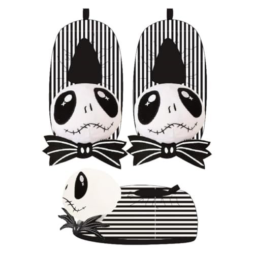Nightmare Before Christmas Household Chodzenie Kapcie - Kolor Czarny - Rozmiary 36/37 - Kapcie z nadrukiem Jack - Oryginalny produkt, Czarny (Black), 36/37 EU
