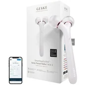 Szczoteczki do twarzy - Geske, Roller soniczy do twarzy 4w1 z aplikacją, złota - miniaturka - grafika 1