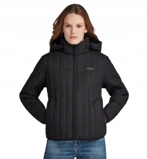 G-STAR RAW KURTKA DAMSKA CZARNA PIKOWANA ZIMOWA L JSA
