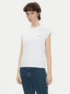 Koszulki i topy damskie - Pepe Jeans T-Shirt Blooma PL506030 Biały Regular Fit - miniaturka - grafika 1