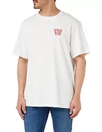 Koszulki męskie - Wrangler T-shirt męski Graphic Tee, Wornwhite, S - miniaturka - grafika 1