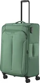 Walizki - Walizka Duża Poszerzana Travelite Croatia 77 Cm Zielona - miniaturka - grafika 1