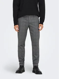 Only & Sons Chinosy 22019887 Szary Slim Tapered Fit - Spodnie męskie - miniaturka - grafika 1