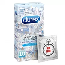 Durex Durex prezerwatywy Invisible dla większej bliskości 10 szt supercienkie - Prezerwatywy - miniaturka - grafika 1