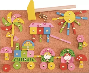 Woodyland przybijanka korkowa dla dziewczynki - Zabawki kreatywne - miniaturka - grafika 3