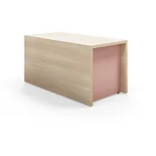 Meble do szkół i przedszkoli - Wielopoziomowy moduł sceniczny TOGETHER, 800x400x400 mm, jesion, ciemnoróżowy - miniaturka - grafika 1