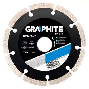 Graphite tarcza tnąca segmentowa 115x22mm 57H616 - Tarcze do pił - miniaturka - grafika 1