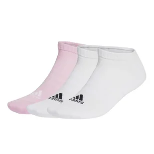 adidas CUSHIONED SPORTSWEAR LOW CUT SOCKS 3 PAIR PACK, skarpetki męskie unisex dla dzieci, białe/białe/różowe - Skarpetki męskie - miniaturka - grafika 1