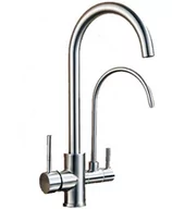 Baterie kuchenne - Bateria kuchenna retro możliwością podłączenia filtra IRIS srebrny chrom - srebrny mat - miniaturka - grafika 1