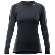 Bielizna sportowa damska - DEVOLD Expedition Merino 235 Shirt Woman black L - miniaturka - grafika 1