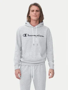 Champion Bluza Script Logo 217142 Szary Comfort Fit - Bluzy męskie - miniaturka - grafika 1