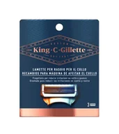 Maszynki do golenia i wkłady - Wkłady wymienne do golarki Gillette King Neck Razor Blades 3 szt (7702018545353) - miniaturka - grafika 1