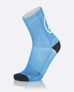 MB WEAR skarpetki rowerowe FUN SMILE light blue - Skarpetki kolarskie - miniaturka - grafika 1