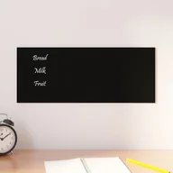 Tablice i flipcharty - vidaXL Ścienna tablica magnetyczna, czarna, 50x20 cm, szkło hartowane - miniaturka - grafika 1