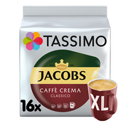 Kawa w kapsułkach i saszetkach - Tassimo - Kawa w kapsułkach Jacobs Café Crema Classico XL - miniaturka - grafika 1