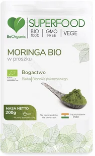 BeOrganic Medicaline BeOrganic Medicaline Moringa Bio w proszku( 200g) - Zdrowa żywność - miniaturka - grafika 2