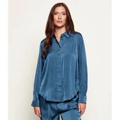 Koszule damskie - Michael Kors Satynowa koszula MK2000 Relaxed fit - miniaturka - grafika 1