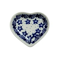 Świeczniki - Ceramiczna podstawka serce Ceramika Bolesławiec - miniaturka - grafika 1