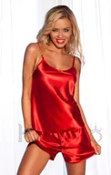 Komplety bielizny - KOMPLET VENICE satyna czerwony (kolor czerwony, rozmiar L) - miniaturka - grafika 1