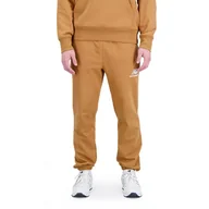 Spodnie sportowe męskie - Spodnie New Balance MP31539TOB - brązowe - miniaturka - grafika 1