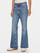 Spodnie damskie - Wrangler Jeansy Fierce 112356799 Niebieski Flare Fit - miniaturka - grafika 1