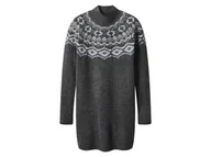 Sukienki - esmara® Sukienka dzianinowa damska z domieszką wełny (Szary, XL(48/50)) - miniaturka - grafika 1