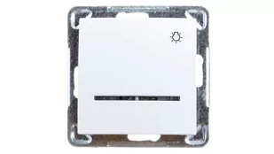 Ospel Impresja Łącznik zwierny światło z podświetleniem pomarańczowym biały ŁP-5YS/m/00 ŁP-5YS/M/00 - Wyłączniki światła i elektryczne - miniaturka - grafika 3