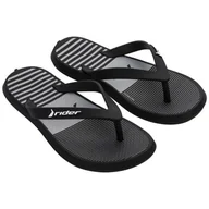 Buty dla dziewczynek - Japonki Rider R1 Dedo Jr 11957 AF462 czarne - miniaturka - grafika 1