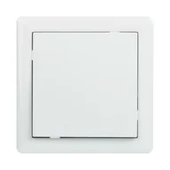 Wyłączniki światła i elektryczne - LEXMAN Włącznik pojedynczy schodowy SLIM  biały  LEXMAN - miniaturka - grafika 1