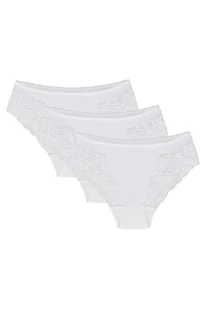 Wol-Bar eco-zo 3-pak biały 2xl majtki figi - Majtki damskie - miniaturka - grafika 1
