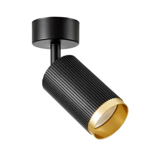 SPOT NOWOCZESNA LAMPA SUFITOWA CZARNO-ZŁOTA RINA W1 - Lampy sufitowe - miniaturka - grafika 1