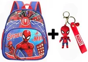 Plecaki szkolne i tornistry - Plecak do przedszkola przedszkolny kieszenie SPIDERMAN dla chłopca + BRELOK - miniaturka - grafika 1