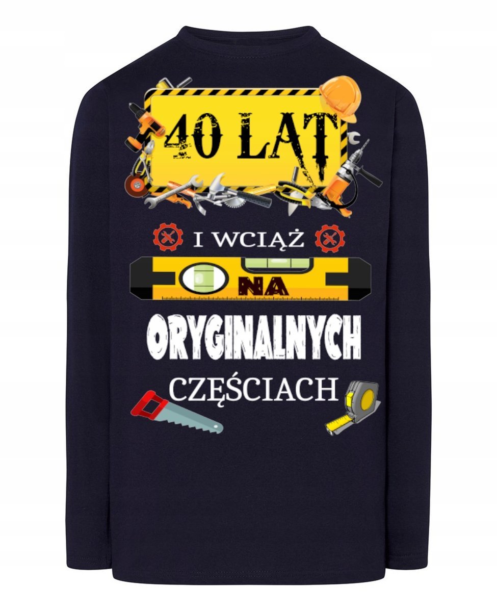 Longsleeve na Urodziny 40 Lat Prezent r.5XL