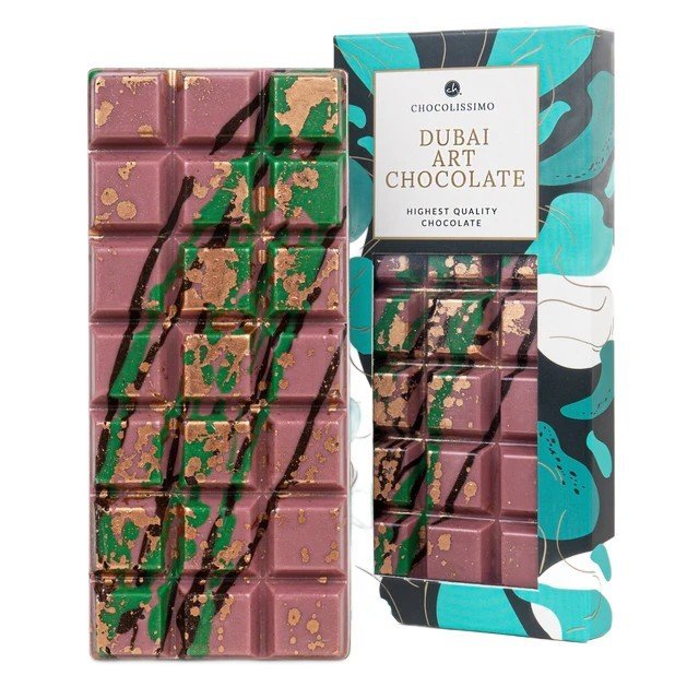 Czekolada dubajska ruby różowa pistacjowa belgijska ciasto kadayif na prezent święta