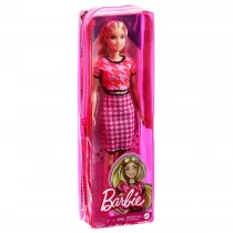 Mattel Lalka Barbie Fashionistas Blondynka, różowe spineczki GXP-780485 - Lalki dla dziewczynek - miniaturka - grafika 2