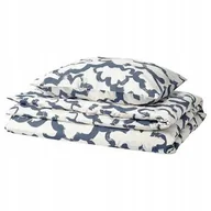 Pościel - IKEA EKPURPURMAL Komplet pościel 150x200cm granatowy chmurki CHMURY - miniaturka - grafika 1