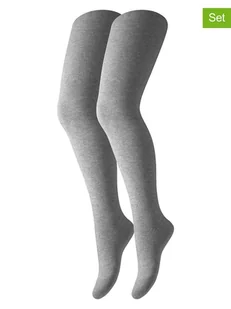 s.Oliver Rajstopy (2 pary) w kolorze szarym - Rajstopy dziecięce - miniaturka - grafika 1