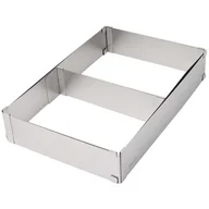 Formy do ciast - FORMA REGULOWANA RANT DO CIAST TORTÓW KINGHOFF KH-1907 PROSTOKĄTNA - miniaturka - grafika 1