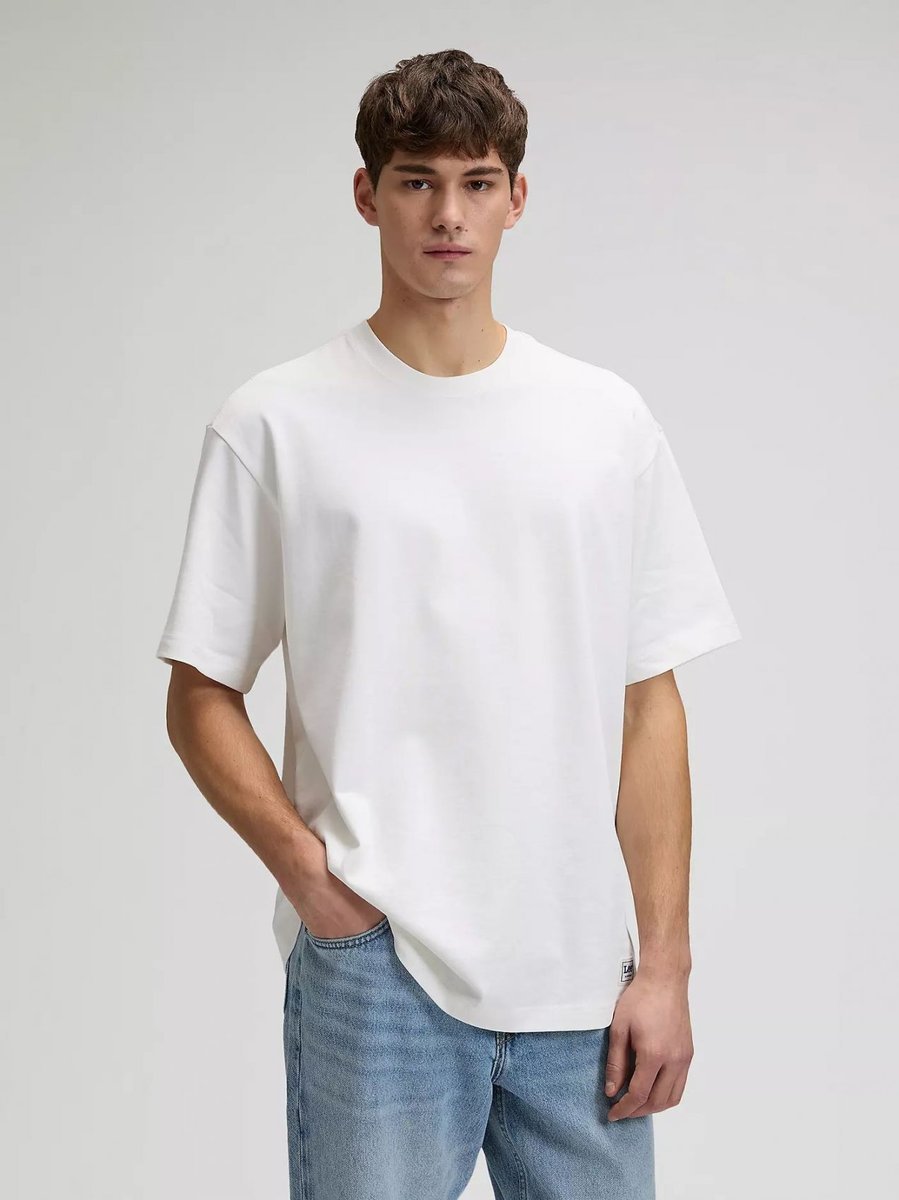 t-shirt uomo lee 112376541 workwear boxy bright white