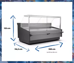 Lada chłodnicza WCh-8/3060 CARMEN - Szafy i witryny chłodnicze - miniaturka - grafika 2
