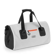 Torby podróżne - Audi 3152400800 torba podróżna Duffle Bag torba sportowa, wodoszczelna, z logo pierścieni, szara, jasnoszary, Einheitsgröße, torba podróżna - miniaturka - grafika 1