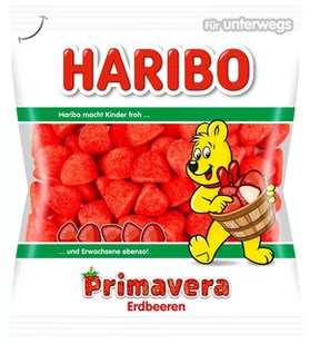 Haribo Primavera truskawki cukrowe 100g - Inne słodycze - miniaturka - grafika 1