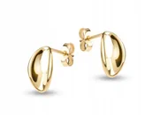 Kolczyki - PIĘKNE ORYGINALNE ZŁOTE KOLCZYKI ŁEZKI KROPELKI 14KT 585 - miniaturka - grafika 1