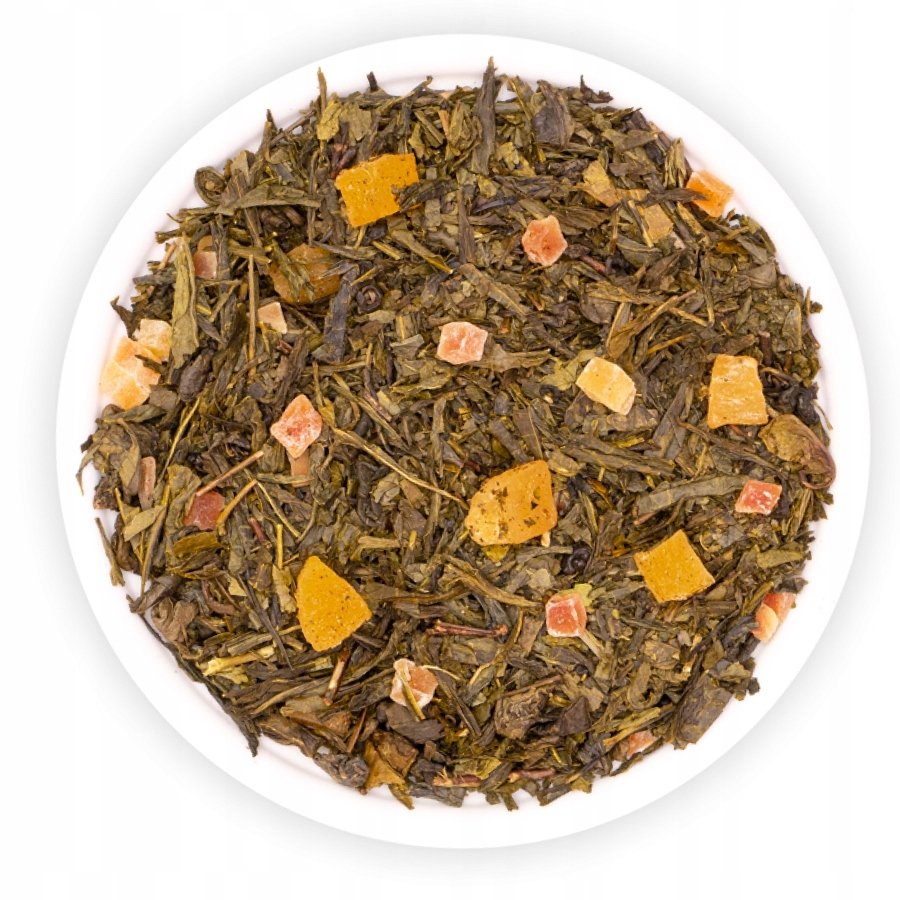 Herbata Zielona Liściasta Sencha Gunpowder Ananas Papaja Rano Teaverso 1KG