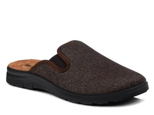 Kapcie męskie brązowe Inblu BG-59 pantofle domowe skórzana wkładka-41 - Kapcie damskie Kapcie męskie brązowe Inblu BG-59 pantofle domowe skórzana wkładka-41 - Kapcie damskie - miniaturka - grafika 1