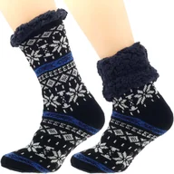 Skarpetki męskie - Męskie Zimowe Skarpetki Norweski Design - miniaturka - grafika 1