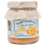 Desery dla dzieci - Puree z jabłek i gruszek 125 g Marmaluzi M00-3DD9-104A4 - miniaturka - grafika 1