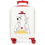 Walizki - Joumma Disney Dalmatas Family Walizka kabinowa biała 33 x 50 x 20 cm sztywne zapięcie szyfrowe ABS boczne zapięcie szyfrowe 28,4 kg 2 kg 4 koła podwójny bagaż ręczny, biała, walizka kabinowa - miniaturka - grafika 1