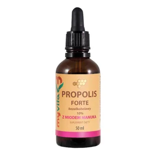 MyVita Propolis Bezalk.krople10% z midem Manuka 50 - Suplementy naturalne - miniaturka - grafika 1