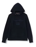 Bluzy męskie - Tommy Hilfiger Męska bluza z kapturem typu mieszanego, Pustynne niebo, XS - miniaturka - grafika 1